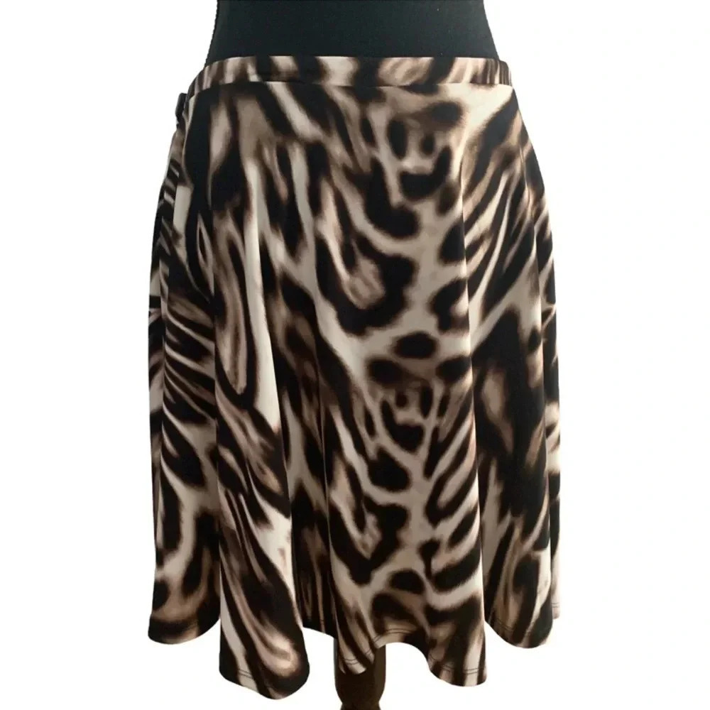 Boston Proper Blurred Leopard Skirt Size 10. Tags Attached
